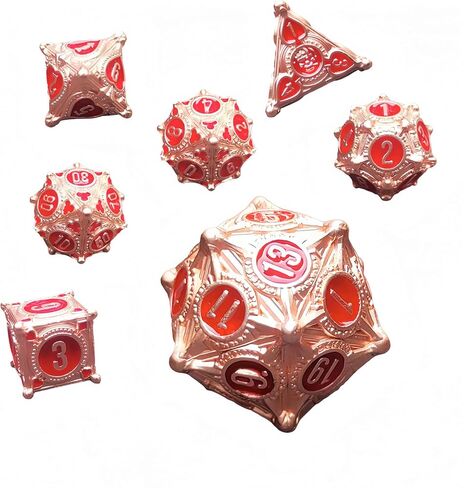 Surpass Metal dice Set DND dice Set for Dungeons and Dragons Polyhedral MTG dice Role Playing in Kuwait