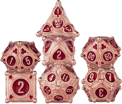 Surpass Metal dice Set DND dice Set for Dungeons and Dragons Polyhedral MTG dice Role Playing in Kuwait