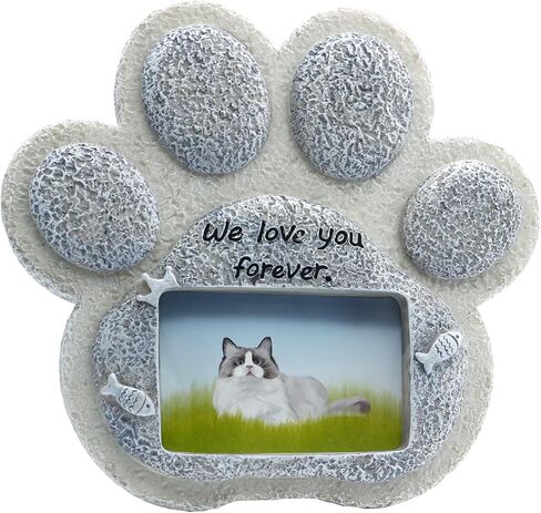 Pet Memorial Gift for Dog or Cats or Another Beloved Pets Companion,Paw/Heart Shaped Loss of Dog Cat Sympathy Gift,Pet Grave Dog Souvenir Gifts, Indoor Display,Outdoor Tombstone (Angel Heart) in Saudi Arabia
