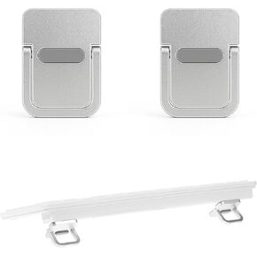 2 PCS MINI COMPLABE CAPTOP Stand for Desk Silver Portable Computer Beyboard Riser Lift Self-Admive Notebook Stand for Desk