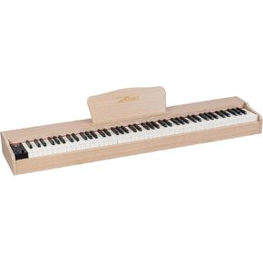 ZHRUNS Digital Piano 88 Key Weighted, Full Size Electric Keyboard Piano for Beginners, Portable Piano Keyboard with Sheet Music Stand,Pedal,Headphone,Power Adapter,USB MIDI, White & Pink