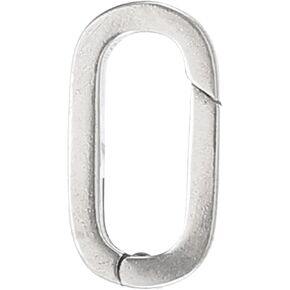 Patikil Spring Spring Clip Clasp Clasp ، Fring Ring Buckle Clasps and Closures Charm Clasp Clasp Mostender Mostnender لصنع المجوهرات (L ، Silver)