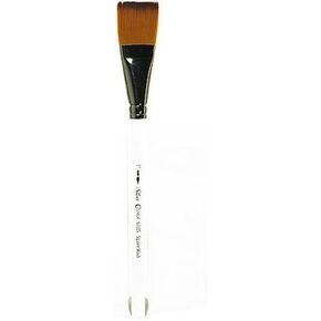 Silver Brush Limited 6808S-1 Crystal Square Wash Paintbrush for Watercolor, & Acrylic Painting, Size 1 Inch, Short Handle