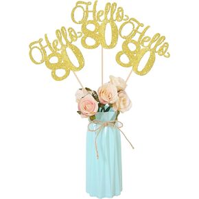 12 PCS Sweet 16 عصي مركزية عصيان مزدوج الوجه بريق Happy Happy 16th Cake Toppers Toppers Number 16 Centerpaces for Tables Flower Topper Decorations 16th Birthday Party Party Supplies Silver
