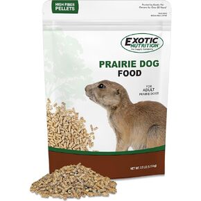 Prairie Dog Diet - Nutritionally Complete Staple Diet for Adult Prairie Dogs - Food for Adult Ground Squirrels 6 Months & Older - Farm-Fresh All Natural Ingredients (2.5 lb.)