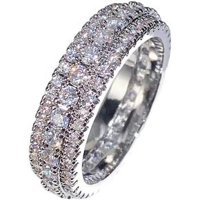 925 Sterling Silver Shiny Cubic Zirconia Rings Diamond Rings for Women Jewelry Findings Earring Backs Findings