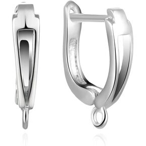 4pcs adabele sterling sterling sterling leverback arering خطافات تتدلى Zirconia cz cz سلك الأذن تشويه روديوم مقاوم للمجوهرات Making SS386