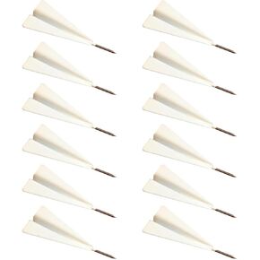 12pcs دبابيس دفع دبابيس ، رأس Pushpins Airplane مع نصائح الصلب ، مسامير واضحة مع صندوق ، دبابيس الدفع للوحة الإعلانات ، توتشات الإبهام الزخرفية ، مسارات ممتعة للوحة رسائل Cork