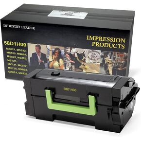 Extra High-Yield Toner Cartridge 52D1H00 – 25,000-Page Yield – Compatible with Lexmark MS710, MS711, MS810, MS811, MS812