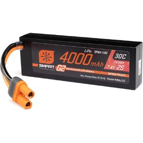 SPEKTRUM Accessories 7.4V 4000MAH 2S 30C SMART LIPO G2 CASE: IC5 ، SPMX-1087
