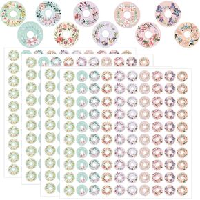 2000 PCS Hole Label Leaf Weaf Leaf Leaf Paper Stickers 0.25 بوصة تصاميم ملصقات ملصقات ملصقات ملصقات ملصقات من أجل المدرسة والمنزل والمكتب.