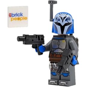 Lego Star Wars: Bo-katan Kryze Minifigure مع مسدسات مزدوجة و Cape