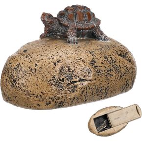 Gadpiparty Hide a Spare Key, Turtle Key Hider, Rock Key Hider, Outdoor Waterproof Fake Rock With a Safe Storage Box, for an Outside Indoor Garden Ornament