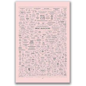 Optivixity The Great Awakening Map Poster Spirit Natural Remedies Chart Wall Art Home Decoration (16x24in-Unframed)