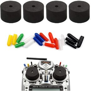 18 PCS غطاء مطاطي مضاد للانزلاق و 4pcs حزمة الغطاء الواقي لوقاية حامي RC لوقاية RC Jumper T16 Frsky X9D QX7 Flysky Spektrum Bundle
