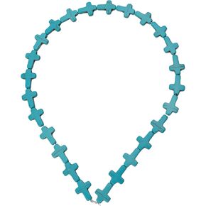 (25pcs/set) خيوط الخرزة في الأشكال المتقاطعة ، والمواد الحجرية الاصطناعية | تشكيلة صغيرة ل Pulseras Para Hacer ، سوار سائب الإكسسوارات وحرف المجوهرات (اللون الأزرق ، 15 × 12 مم/حبة)