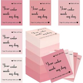 Clabby 500 Packs Thank You Cards for Small Business ، 3 × 3.5 بوصة ، 5 أنماط لتقدير العميل ، شكرًا لك على دعم بطاقات العمل الصغيرة الخاصة بي لتجارة التجزئة لمالك السلع