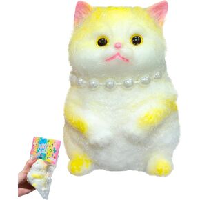 3D Cat Taba Squishy Squeeze Toys ، Easter Baskets Essentials Fufu Squishy Super Super Cat Squeeze Toy To Trught Leaft Fun Fun Party Favors للأطفال البالغين أعياد ميلاد أعياد الميلاد