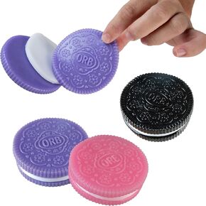 الفضول الجراح Mega Mocheez Cookies 3 Pack - Super Sandwich Cookie Taba Squishies - Squish ، و Squeeze ، وقرصة لتخفيف الإجهاد - ألعاب Sensory / Tidget Play Food Squishy للأطفال والبالغين