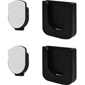 2 حزمة حامل التحكم عن بُعد ， رف تخزين التحكم عن بُعد دون تثقيب الثقوب - وليس من السهل السقوط لتوفير مساحة سطح المكتب (أسود) in Kuwait