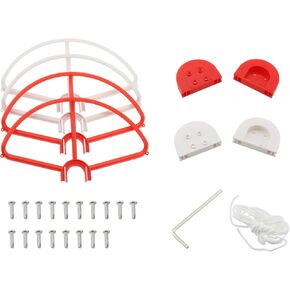 Propeller Protector ZZHXSM 1Set Red and White Propeller Blade Crash Guard Cover Bumper for Phantom 3, Anti-Collision Props Protector Blades Bumper
