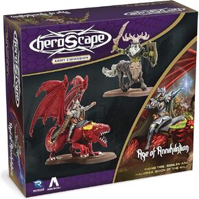 ألعاب Renegade: Heroscape: Rising Tide - Sonlen & Halushia Scion of the Wild Army التوسع - 2 منمنمات غير مصممة بالكامل وبطاقات جيش 2