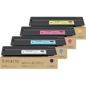 T-FC415U TFC415U Toner Cartridge 4 Pack (BK/C/M/Y) Compatible T-FC415U-K T-FC415U-C T-FC415U-M T-FC415U-Y Toner Replacement for Toshiba E-Studio 2515AC 3015AC 3515AC 4515AC 5015AC Printer