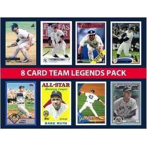 8 Card Yankees Legends Team Pack 2024 2025 Topps Bowman Mantle Babe Ruth Gehrig Jeter Berra Judge