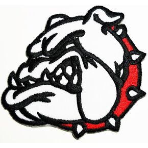Hho Red White Pitbull Bulldog Dog Pet Pott Patch Patches Diy Patches ، زين لطيف خياطة الحديد على التصحيح الحرفي لأكياس الجينز جينز ملابس