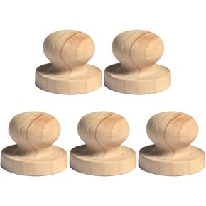 exceart 9pcs طوابع خشبية مع مقابض مستديرة ختم الحرف DIY لختمات السكرات المخصصة لتوصيل الخشب الصلب متين