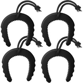 4 Pcs First Responder Door Stop, Emergency Police Door Jam with Nylon Cord Attachments for Law Enforcement Emergency Medical Services Firefighter Accessories, Orange