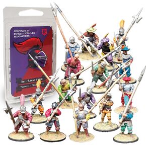 الإمبراطورية الرومانية المقدسة Pikemen و Halberdiers - 28 ملم نماذج مصغرة من العصور الوسطى من أجل Wargaming - المنمنمات التاريخية الفرسان من أجل Warhammer و D&D و Pike & Shotte و Herquest و RPG