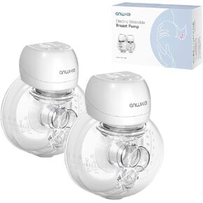 Hands Free Breast Pump 1508, Wearable Breastfeeding Pump,Ultra-Silent Wearable Breast Pump with LCD Display, 2 Modes & 9 Levels Rechargeable Wireless Portable Breast Pump with 21mm/24mm Flanges-Pink