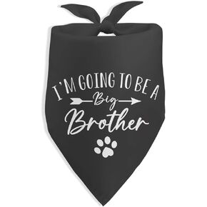 سأصبح Big Brother Black Dog Bandana إعلان الحمل بين الجنسين تكشف عن إكسسوارات دعامة صور لمحبي الكلاب للحيوانات الأليفة هدية مالكها