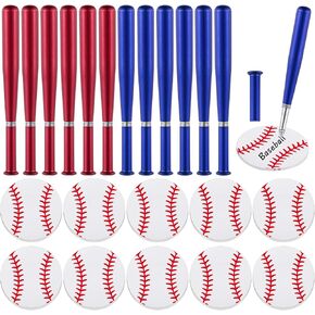 Estune 12 PCS Baseball Point Pens و 12 Pads Notesy Notes Cool Baseball Party Favors Mini Decorative Als Funny Sports Club Props Black Gel Ink لزملاء العمل في المكتب