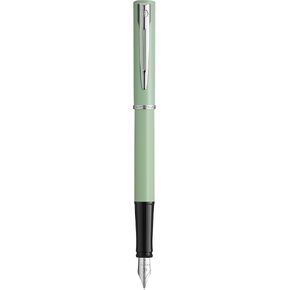 Waterman Allure Fountain Pen | Mint Green Matte Lacquer مع Chrome Trim | غرامة الفولاذ المقاوم للصدأ NIB | الحبر الأزرق | مع صندوق الهدايا
