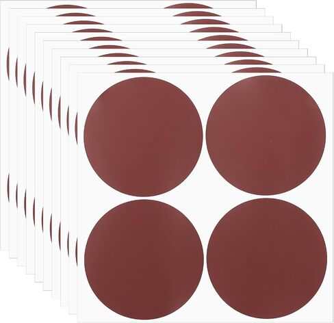 PATIKIL Round Colored Stickers 4", 10 Pcs Removable Sticky Writable Circle Coding Labels for Office Shop Home Classroom Marking Classification, Burgundy in Kuwait