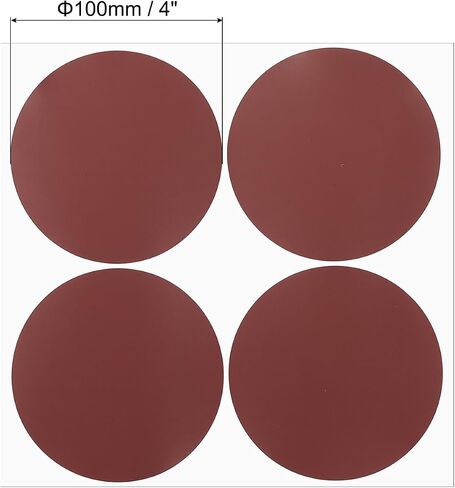 PATIKIL Round Colored Stickers 4", 10 Pcs Removable Sticky Writable Circle Coding Labels for Office Shop Home Classroom Marking Classification, Burgundy in Kuwait