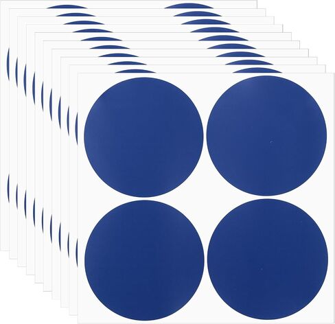 PATIKIL Round Colored Stickers 4", 10 Pcs Removable Sticky Writable Circle Coding Labels for Office Shop Home Classroom Marking Classification, Burgundy in Kuwait