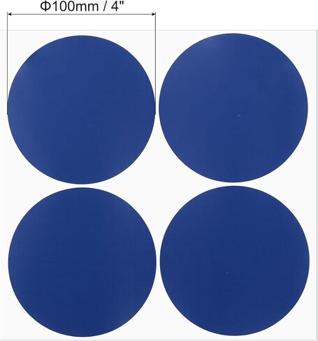 PATIKIL Round Colored Stickers 4", 10 Pcs Removable Sticky Writable Circle Coding Labels for Office Shop Home Classroom Marking Classification, Burgundy in Kuwait