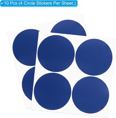 PATIKIL Round Colored Stickers 4", 10 Pcs Removable Sticky Writable Circle Coding Labels for Office Shop Home Classroom Marking Classification, Burgundy in Kuwait