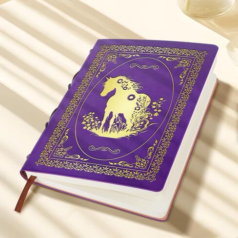الهدايا الوردية A5 Horse For Women Girls Faux Leather Vintage Notebook Inspirational Horse Trainer Gift Hardcover Notebook ، 200 صفحة 120 GSM ورقة سميكة مع القلم ، هدايا عاشق هدايا الفروسية (Horse Pink) in Kuwait