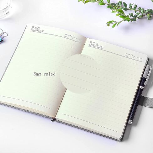 Ruled Journal Notebook, Hardcover Magnetic Clasp Cove, Personal Professional Lined Notebooks, with Pen Loop，Medium 5.7 x 8.3 inches, 120 GSM Thick Paper Gifts Blue in Kuwait