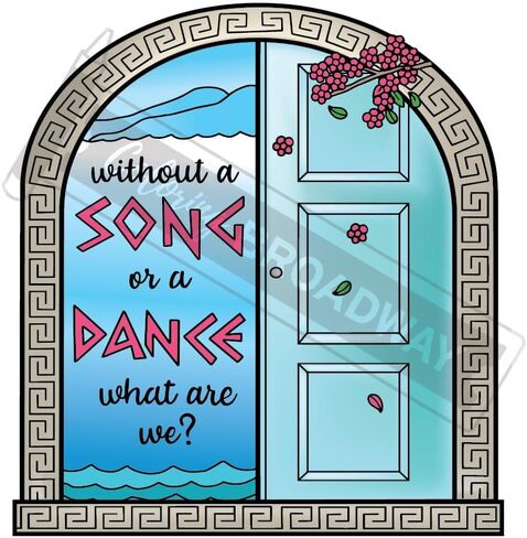 Coloring Broadway - Dancing Queen Musical Inspired by Mamma Mia Broadway Theater Stickers, Musical Merchandise, Die-Cut & Bubble Free Vinyl Stickers (3" x 3" - Set of 4) in Kuwait