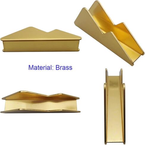 Enyuwlcm Metal Desk Card Holder Brass Business Card Display Stand for Women Men Gold 1 Pack in Kuwait