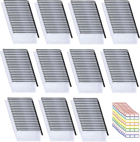 220 Pack A6 Mesh Zipper Pouch Bags Black 9.4 x 4.5 Inch Pencil Pouches Bulk Small Mesh Bags with Zipper Waterproof Zipper File Bags for Travel Puzzles School Office Supplies Organization in Saudi Arabia