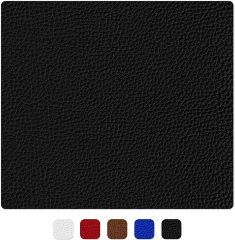 Vinyl Fabric, Marine Faux Leather Upholstery, for Upholstery Crafts, DIY Sewings, Sofa, Handbag, Earrings, Hair Bows Decorations (Black 54 x 12 inch 1FT) in Saudi Arabia