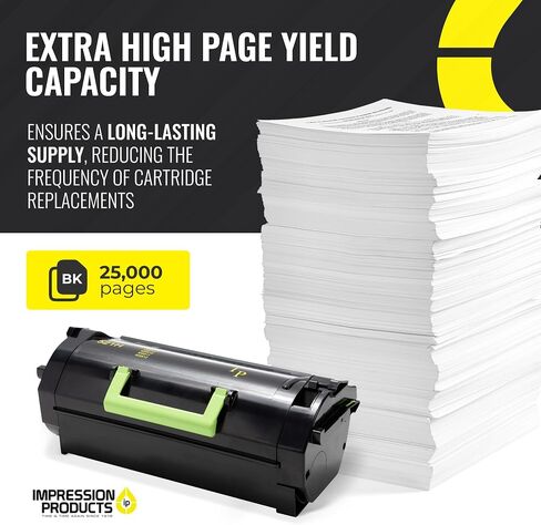 Extra High-Yield Toner Cartridge 52D1H00 – 25,000-Page Yield – Compatible with Lexmark MS710, MS711, MS810, MS811, MS812 in Saudi Arabia