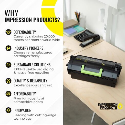 Extra High-Yield Toner Cartridge 52D1H00 – 25,000-Page Yield – Compatible with Lexmark MS710, MS711, MS810, MS811, MS812 in Saudi Arabia