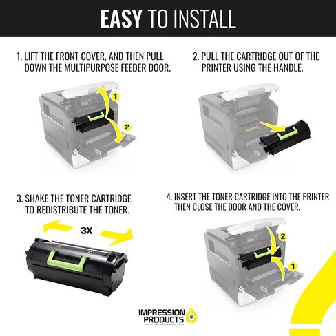 Extra High-Yield Toner Cartridge 52D1H00 – 25,000-Page Yield – Compatible with Lexmark MS710, MS711, MS810, MS811, MS812 in Saudi Arabia